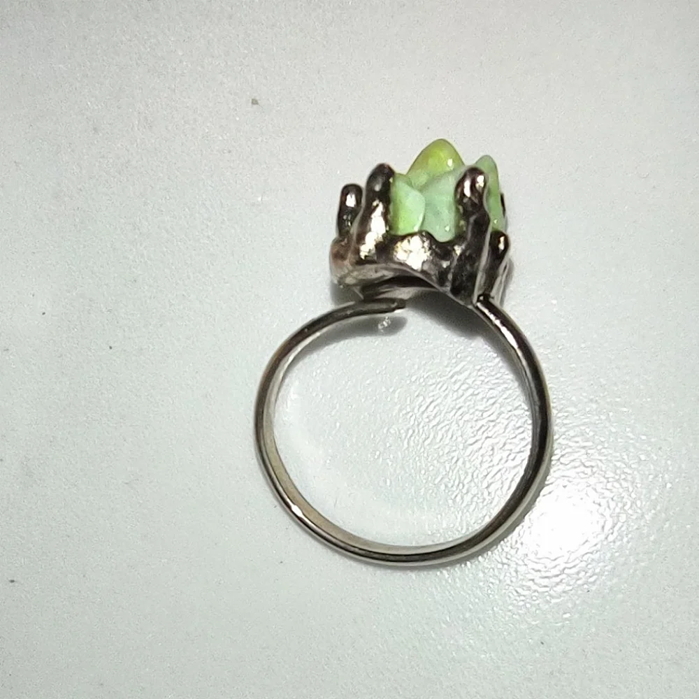 Jade Stone Colored Fashion Ring